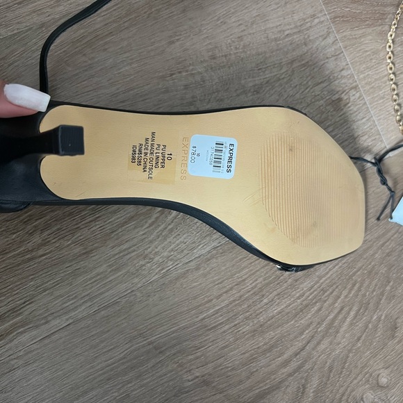 Express Chain Strap High Heeled Sandals Size 10 NWT - Picture 4 of 5